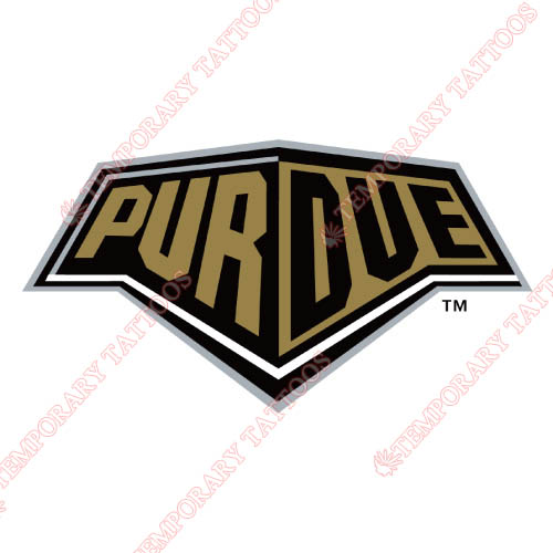 Purdue Boilermakers Customize Temporary Tattoos Stickers NO.5944